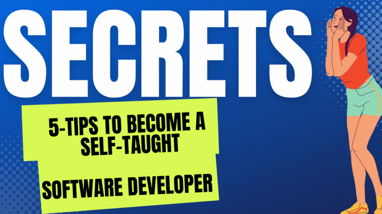 How to become a software developer? 5-tips to become a self-taught software developer